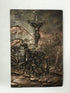 Bonded Marble statue plaque showing the Crucifixion Wall Relief
