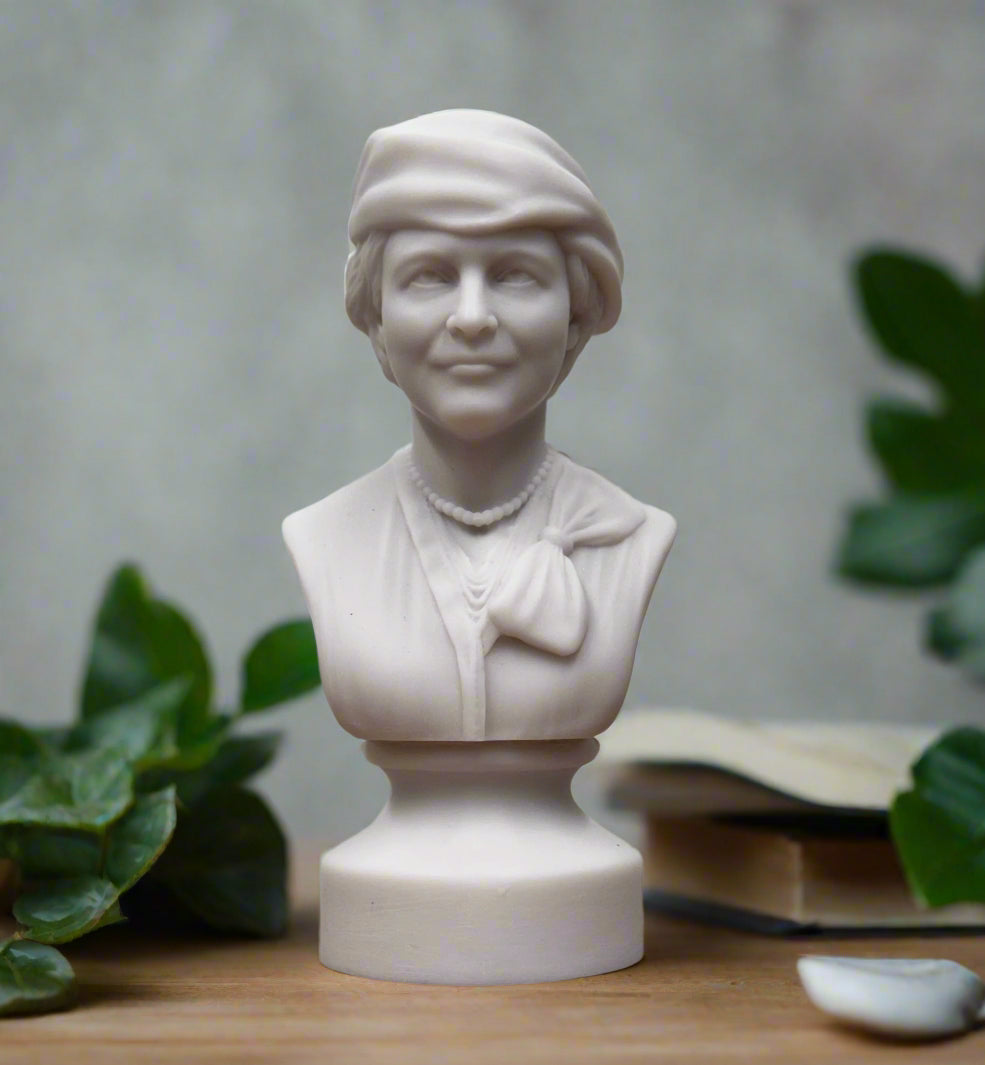 Bonded Marble bust of Frances Perkins gift size honoring legacies of women in the SculptHER Collection