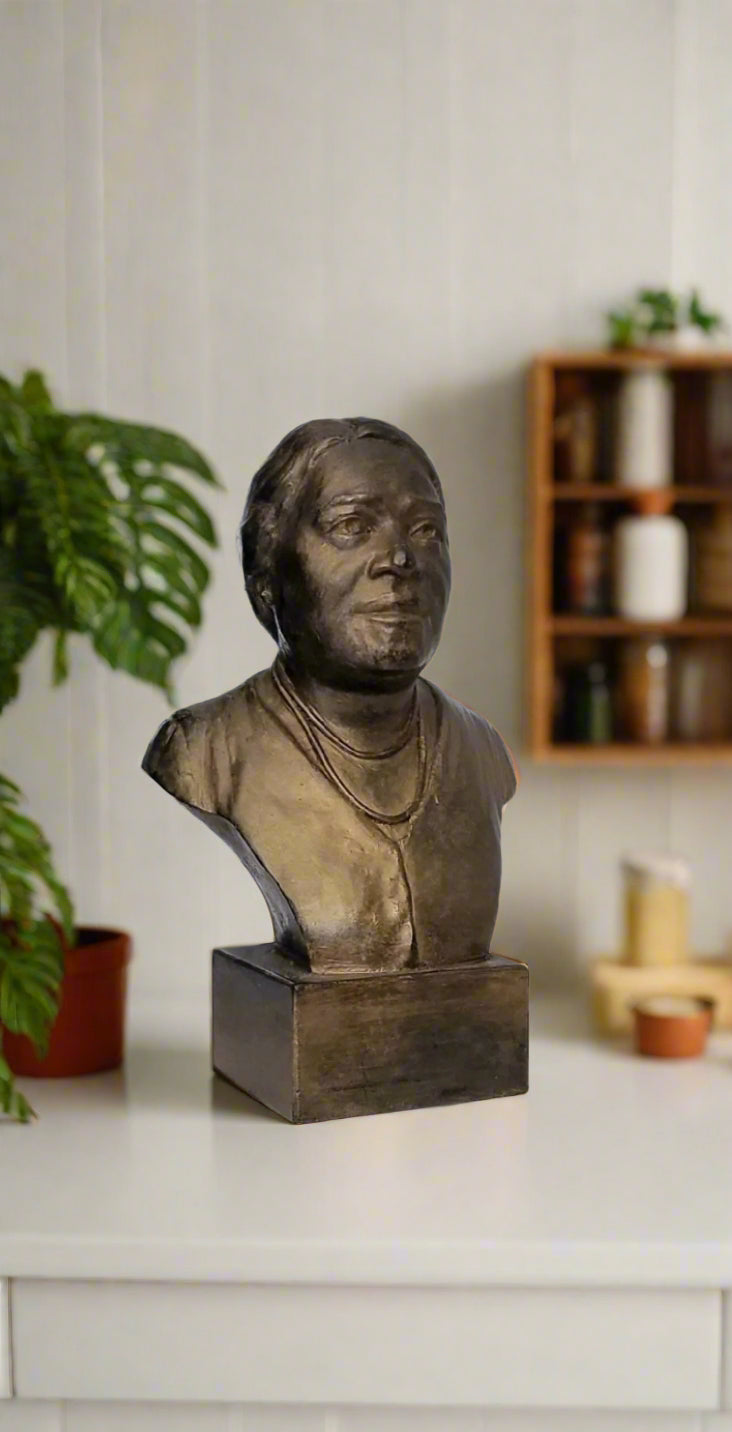 Bonded Marble bust of Mary McLeod Bethune part of the SculptHER Collection