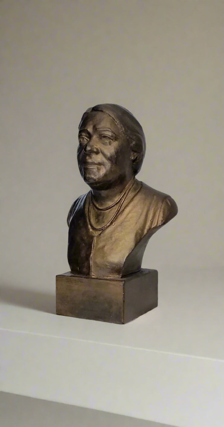 Bonded Marble bust of Mary McLeod Bethune part of the SculptHER Collection