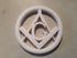 Masonic Square and Compass Wall Relief - White image