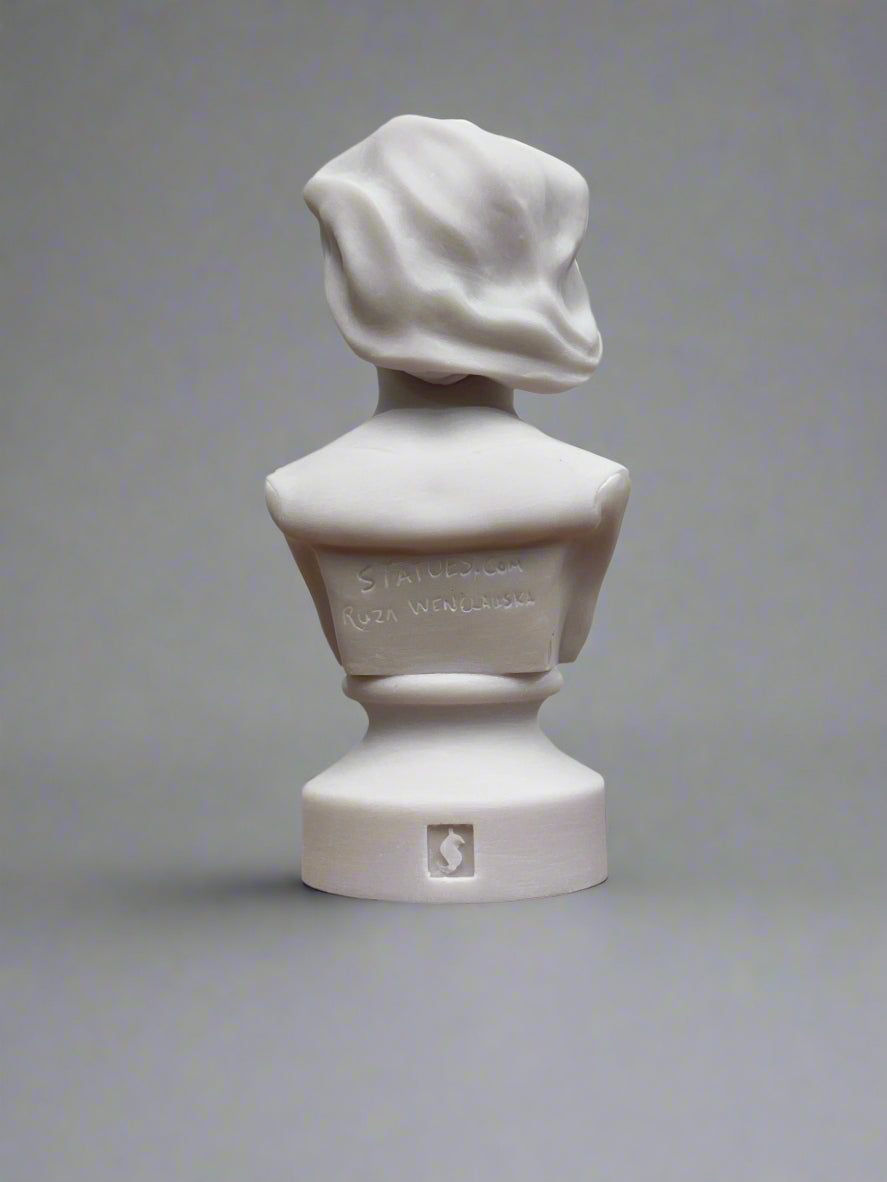 White Bonded Marble bust of suffragist and activist Ruza Wenclawska