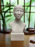 White Bonded Marble bust of Anna May Wong, first asian american silent film female actress